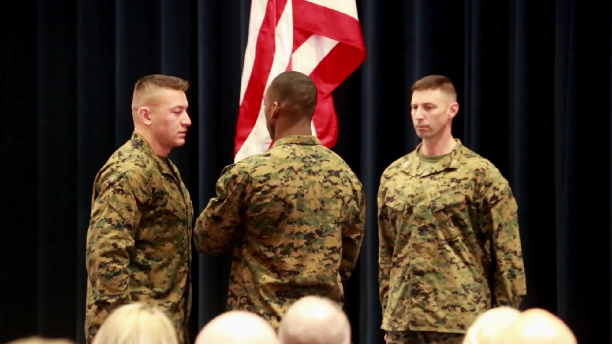 Sergeant Francis S. Frazier relinquished his position as 38th Color Sergeant of the Marine Corps to his successor, Sgt. Franklin D. Taft, the 39th Color Sergeant of the Marine Corps, during a relief and appointment ceremony. The Color Sergeant of the Marine Corps serves as the senior sergeant of the Corps, entrusted with carrying the National Ensign in ceremonies throughout the National Capital Region and across the nation. The Color Sergeant leads the official Color Guard Platoon at MBW and is responsible for training and preparing the Marines for future service in the operating forces. (U.S. Marine Corps Video by Cpl. James Bourgeois)