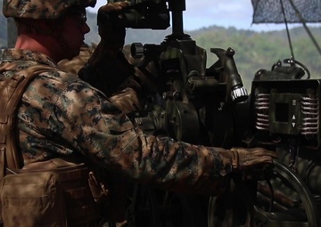 (B-Roll) Bravo Battery live-fire