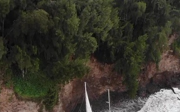 Coast Guard, responders to remove all potential pollutants from grounded vessel off Hilo
