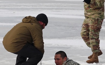CWOC Class 20-03 student completes cold-water immersion training at Fort McCoy