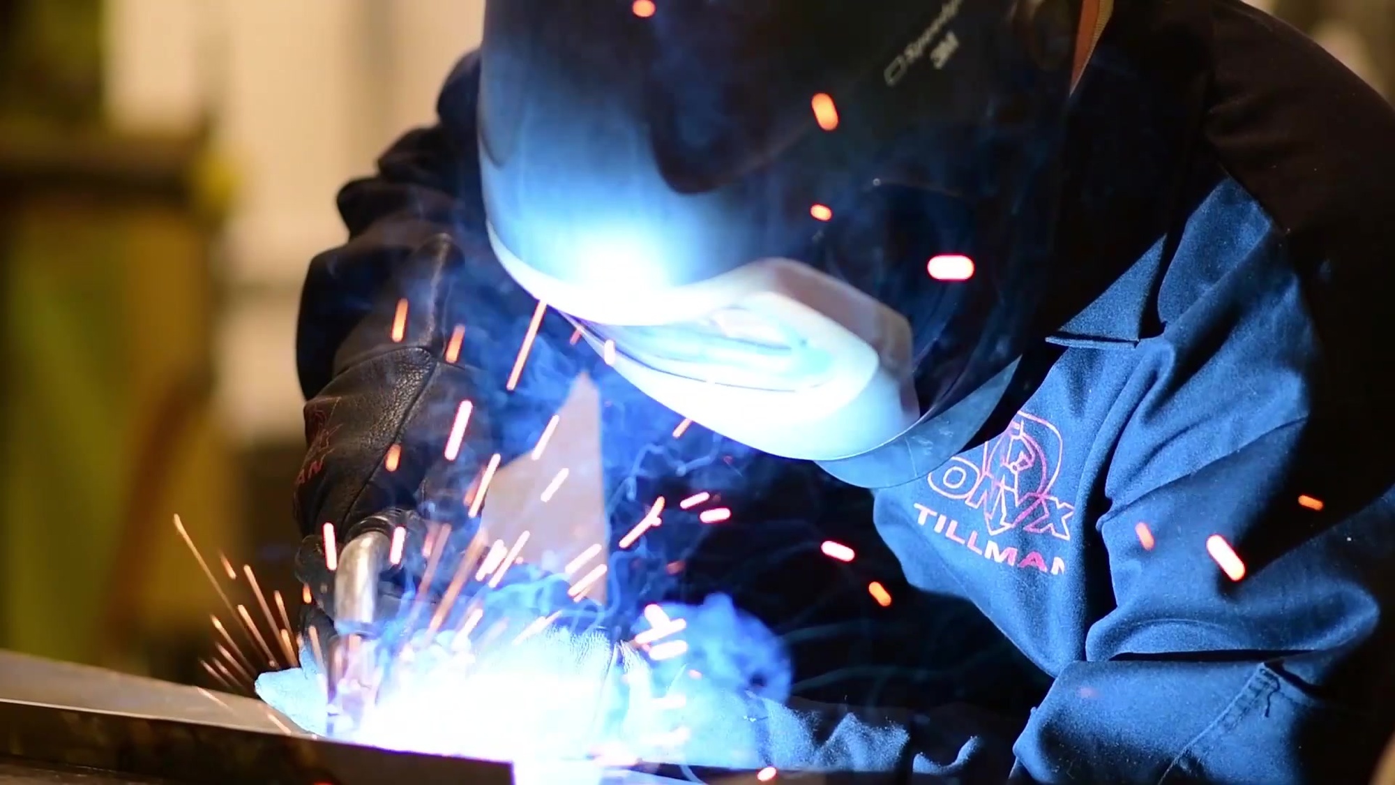 Staff Sgt. Kolby Broussard with the 153d Airlift Wing continues on-the-job training with an angle grinder under the guidance of MSgt. Jason Meadows at the Wyoming Air National Guard base in Cheyenne, Wyoming on February 8th, 2020. The training is comprised of metal handling techniques while implementing proper safety procedures. (U.S. Air National Guard video by Staff Sgt. Jon Alderman)