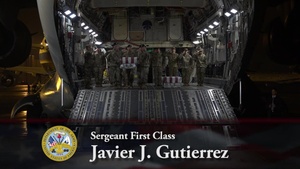 Sgt. 1st Class Javier J. Gutierrez and Sgt. 1st Class Antonio R. Rodriguez - Dignified Transfer