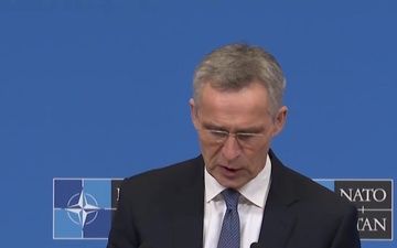 Press conference by NATO Secretary General (opening remarks)