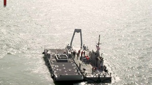 U.S Marines and Sailors offload lighterage equipment at MPFEX 20 (2part 2)