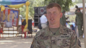 Cobra Gold 20: U.S. Army 1st Lt. Flatley talks about Community Relations * Interview *