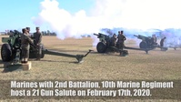 21-Gun Salute in honor of President's Day