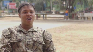 Cobra Gold 20: U.S. Navy  Lt. Tya Rowe talks about Community Health Engagement team