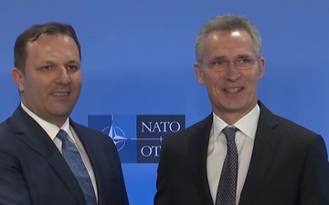 NATO Secretary General Bilateral Meeting with Prime Minister of North Macedonia