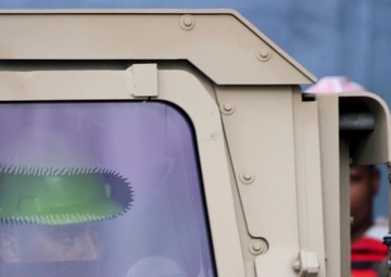 U.S. Marines and Sailors load humvees onto the improved Navy lighterage system (INLS) during MPFEX20 (Part 2 of 3)