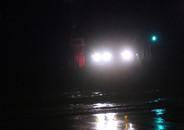 U.S. Marines and Sailors offload humvees from the improved Navy lighterage system (INLS) during MPFEX20 (Part 1 of 3)