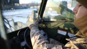 Wintry Logistics | U.S. Marines, Navy Sailors attached to the LCE provide logistical capabilities during exercise Northern Viper