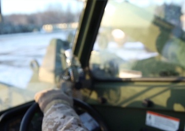Wintry Logistics | U.S. Marines, Navy Sailors attached to the LCE provide logistical capabilities during exercise Northern Viper