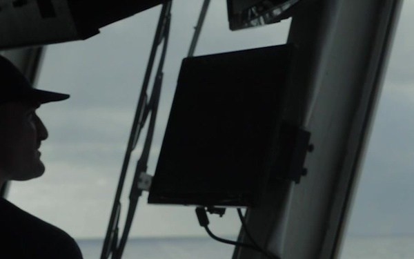 Coast Guard Cutter Bertholf underway in Eastern Pacific Ocean B-Roll