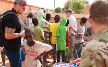 B-Roll Civil Affairs in Mauritania with Interview Flintlock 2020
