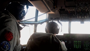 The 37th Airlift Squadron flies low levels at Flintlock 20