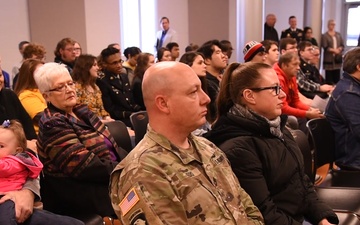 Future Soldiers from Missouri participate in Oath of Enlistment from space