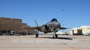 F-35s Arrive at Heritage Flight