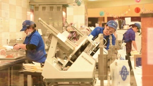 Footage of the Commissary on U.S. Army Garrison Humphreys, South Korea