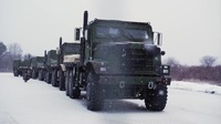 Logistics move through Norway for Cold Response