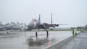 F-15 Snow Takeoff B-Roll