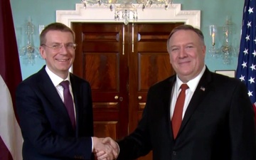 Secretary Pompeo Meets with Minister of Foreign Affairs of the Republic of Latvia