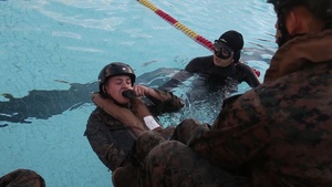 Ditching!: HQBN participates in Helicopter Underwater Egress Training