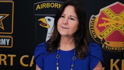 Second Lady Karen Pence interviews at Fort Campbell