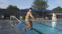 Employ Flotation Gear (WSB & WSI): Shallow Water Feet First Entry (#1 & #3) (Swim Survival Skills Training [S3T])