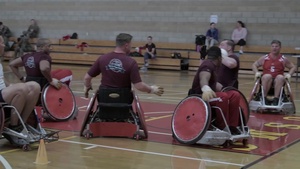 2020 Marine Corps Trials Wheelchair Rugby Practice Day 1 BRoll