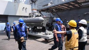 Cobra Gold 20: USS Green Bay (LPD 20) conducts small boat operations, March 2, 2020.