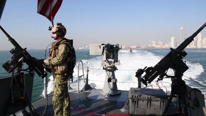 Commander, Task Force 56 Conducts Training Exercises with Mark VI Patrol Boats