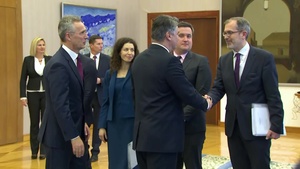 NATO Secretary General bilateral meeting with President of Croatia