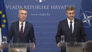 NATO Secretary General joint press conference with Prime Minister of Croatia