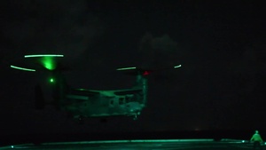 Cobra Gold 20: USS Green Bay (LPD 20) night ops with Air Force 21st SOS, March 4, 2020.