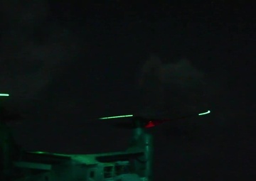 Cobra Gold 20: USS Green Bay (LPD 20) night ops with Air Force 21st SOS, March 4, 2020.