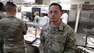 CSM Cobb discusses food, health at Muleskinners DFAC opening