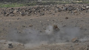 EOD Conducts Explosive Ordinance Disposal Training B-Roll (Slow Motion)