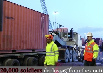 Antwerp, Belgium Port Operations - DEFENDER-Europe 20
