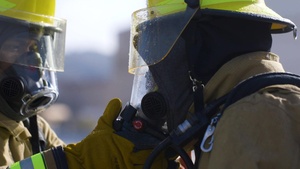 Aircraft Rescue and Firefighting conducts mobile aircraft fire training
