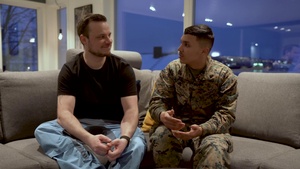 Lt. Mäkitalo and U.S. Marine Cpl. Quilesacevedo Interview