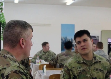 1-8CAV, 2ABCT 'Mustangs' visit with DVs in Hungary