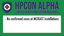 Marine Corps Installations East implements Health Protection Condition Alpha