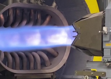 Airmen from the 192nd WG and 1st FW test and certify an F-22 engine in a "hush house" at Joint Base Langley-Eustis, Virginia on March 10, 2020.