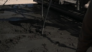 Red Horse pours concrete
