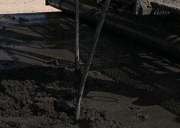 Red Horse pours concrete