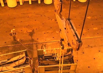 Native Fury Trident Pier Night Construction B-roll