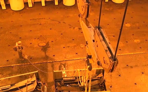 Native Fury Trident Pier Night Construction B-roll