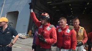 USS Green Bay flight deck firefighting drill, March 11, 2020