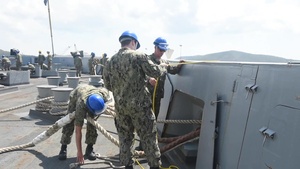 Cobra Gold 20: USS Green Bay (LPD 20) pulls into port, March 6, 2020
