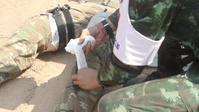 HG20 Tatical Combat Casualty Care Training b-roll